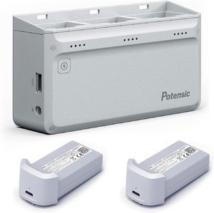 Adaptador Potensic y 2 Baterías de Plástico Inteligentes con Hub de Carga Paralela para Dron - Product Image 1