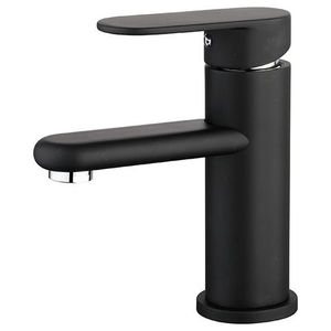 Minimalistischer LEBE LBD-1302302 Messing-Waschtischhahn mit Einloch-Einhebelmischer für Warm-/Kaltwasser, Keramikventilkern, gebürstet - Product Image 6