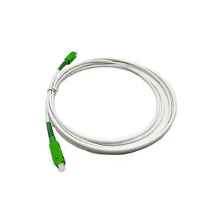 Blanco Lszh 3,0mm Sc/Lc/Fc/St Duplex/Simplex Modo de comunicación multimodo Lc-Apc Cable de conexión de fibra óptica