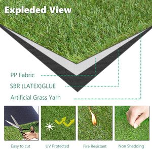 Искусственный газон, 3 х10 футов, 1,38 дюймов - Product Image 4