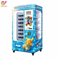 Distributeur automatique de cartes à collectionner Pokémon (TCG) avec voies spirales personnalisées, paiement sans espèces, 110 volts et cartes d'ascenseur