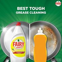 Savon liquide vaisselle Fairy Plus au citron avec une puissance alternative à celle du blanchiment 600ml
