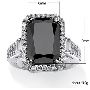 Anello in Cristallo Nero per Uomo, Accessorio Minimalista per Uso Quotidiano e Feste - Product Image 5