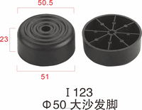 Pieds de canapé ronds en plastique durables CY-715 avec patins épaissis pour un support stable et solide pour le nivellement des canapés et des chaises