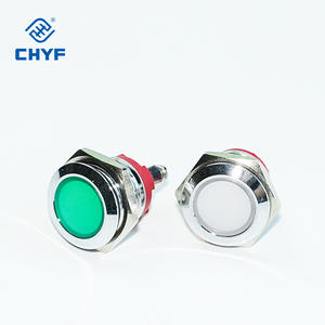 Wasserdichte IP67 16mm Edelstahl LED Metall Kontroll leuchte 220V Signallampe in Rot/Gelb/Blau/Grün/Weiß - Product Image 4