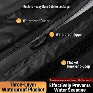 Impermeabile Riflettente Personalizzato per Moto/Bici Elettrica, Set Giacca e <span class=keywords><strong>Pantaloni</strong></span>, Completo Antipioggia per Ciclisti e Corrieri - Product Image 3