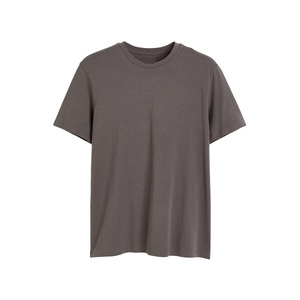 T-shirt en coton décontracté à col rond avec tissu pré-rétréci et coutures d'épaule renforcées pour une forme durable - Product Image 1
