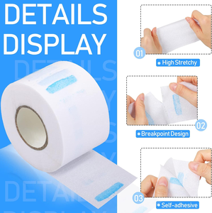 Vente directe d'usine, bandes de cou en papier jetables, imperméables, extensibles, hypoallergéniques, couleur personnalisée, pour salon de coiffure - Product Image 5