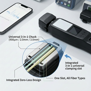 Detector <span class=keywords><strong>de</strong></span> <span class=keywords><strong>Fibra</strong></span> Óptica Inteligente con 3 Fotodetectores y Vibración, Sin Necesidad <span class=keywords><strong>de</strong></span> Cortar <span class=keywords><strong>Fibra</strong></span>, Equipo <span class=keywords><strong>de</strong></span> Prueba para Telecomunicaciones - Product Image 2