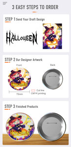 Giá rẻ trống nhựa <span class=keywords><strong>tin</strong></span> tinplate nút pin logo in tùy chỉnh hình bầu dục huy hiệu nút - Product Image 3