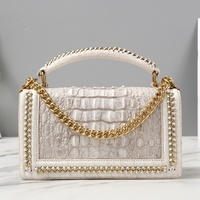 Sacs à main pour femmes en cuir de Crocodile véritable de créateur de mode de luxe chaîne petits sacs à bandoulière portables