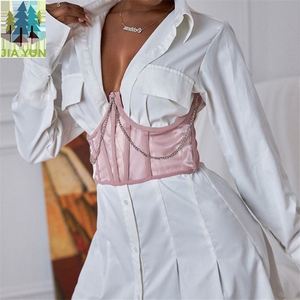 Blusa de manga larga con encaje en la espalda para mujer, blusa Sexy con cintura de avispas, cuello, 2020 - Product Image 2