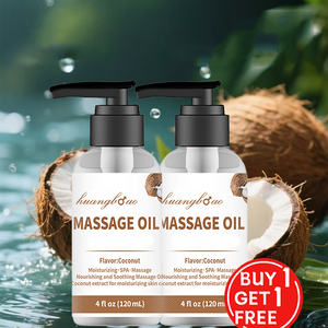 Aceite <span class=keywords><strong>de</strong></span> Masaje Masculino Profesional <span class=keywords><strong>de</strong></span> Marca Privada, Natural, con Aroma a Coco, Orgánico e Hidratante - Product Image 2