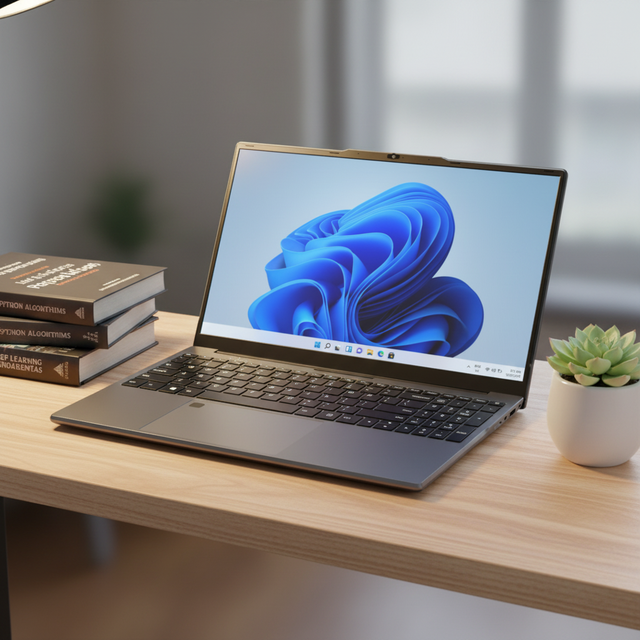 New 2026 Professional Business Laptop 15.6 Inch FHD IPS AMD Ryzen 5 R2514 Dual DDR4 Slots Fingerprint Privacy Camera English
