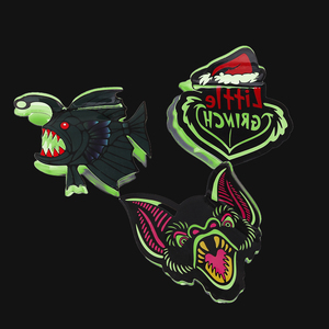 Griffes de cheveux personnalisées européennes et américaines pour Halloween Griffes de cheveux de chauve-souris d'animaux de dessin animé Griffe de cheveux <span class=keywords><strong>Grinch</strong></span> personnalisée - Product Image 1