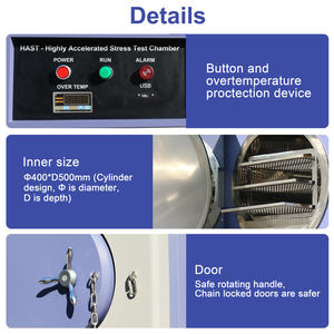 Halfgeleiderchip Klimaat <span class=keywords><strong>HAST</strong></span> hogedrukpan Volledig automatische, aparte stoomversnelde verouderingstester - Product Image 4