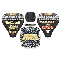 Anillo Conmemorativo de Torneo Grabado Personalizado 2026, Aleación con Incrustaciones de Cristal, Nombre, Número y Logotipo Personalizados, Réplica Coleccionable Deportiva