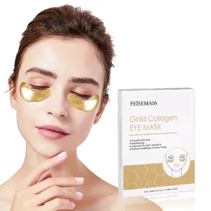 Private Label High Quality OEM 24K Thin Anti-Wrinkle Moisturizing Patch Gel Gold Collagen Under Eye Mask