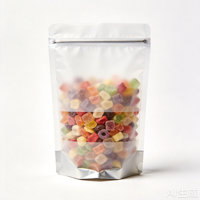 Sachets refermables personnalisés mats, anti-odeur, de qualité alimentaire, avec fermeture éclair, pour emballage de chewing-gum et aliments pour animaux de compagnie