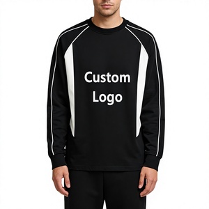 เสื้อฮู้ดโอเวอร์ไซส์ผ้าฝ้ายหนานุ่ม คอกลม ปักโลโก้ตามสั่ง เสื้อสเวตเชิ้ตผู้หญิงสำหรับฤดูใบไม้ร่วง สไตล์สตรีทแวร์ - Product Image 2
