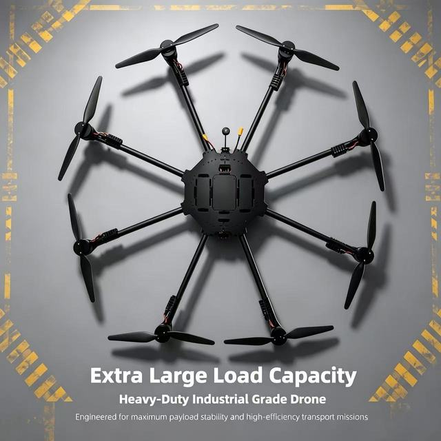 Foldable 18-inch 8Axis Drone 20KG Large Load 12s 22000mah Battery Stable Flight Outdoor Industrial Transport UAV