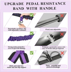 Bande de Résistance en Latex avec Poignée, Version Améliorée 30LBS, Lot de 3 Bandes de Résistance pour Homme et Femme, Équipement d'Entraînement du Core - Product Image 2