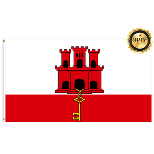 En gros 3x5ft <span class=keywords><strong>Gibraltar</strong></span> Drapeaux 100D Polyester Personnaliser Toutes Les Nations Expédition Rapide Fournisseur Fiable Livraison Rapide - Product Image 2