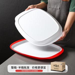Xiangyuan <b>melamine</b> tableware <b>plates</b>, commercial Chinese style anti-drop and anti-slip <b>plates</b> for restaurants and fast food - Product Image 3