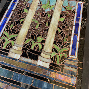 Hojas de vidrieras Tiffany de 3mm Azulejos arquitectónicos Diseño de Arte de vidrio de diamante biselado <span class=keywords><strong>para</strong></span> <span class=keywords><strong>ventanas</strong></span> - Product Image 5