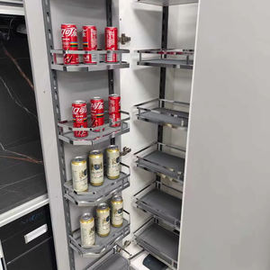 Kitchen Cabinet Pull Out MDF Pantry <strong>Units</strong> Larder <strong>Unit</strong> <strong>Storage</strong> Organizer Iron Chrome Plated Soft Closing Drawer <strong>Basket</strong> - Product Image 2