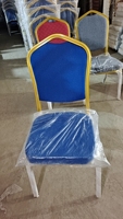 Chaises de banquet empilables en métal pour fêtes, vente chaude, prix de gros