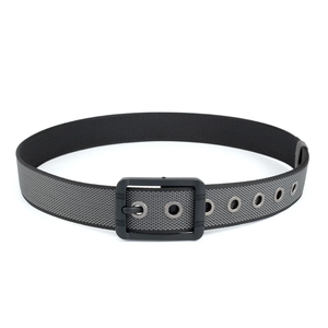 <span class=keywords><strong>Cintura</strong></span> da uomo in nylon resistente con fibbia a perno in lega <span class=keywords><strong>nera</strong></span> <span class=keywords><strong>opaca</strong></span>, regolabile, casual, in tela, per jeans e sport all'aperto - Product Image 2