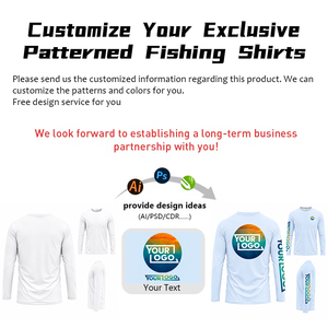 Camiseta de Pesca Personalizada con Protección Solar UPF 50, <span class=keywords><strong>Ropa</strong></span> de Pesca de Color Sólido, Camiseta de Pesca de Manga Larga con Malla Ventilada y Protección UV <span class=keywords><strong>para</strong></span> Hombre - Product Image 3