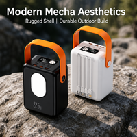 Batterie externe de camping 80000 mAh grande capacité avec 4 câbles intégrés, chargeur portable durable, charge rapide PD 22,5 W, double éclairage