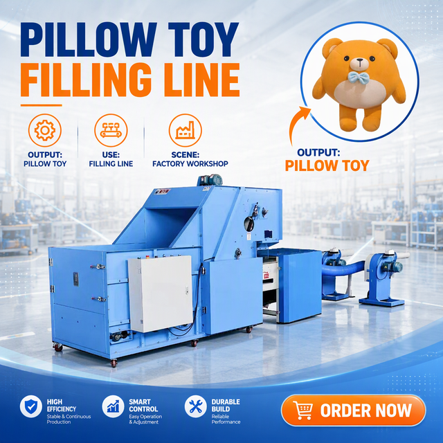 Fiber Opening Pillow Stuffing Machine Cotton Blowing Filler Production Line for Textile
