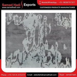 Tapis en Viscose tissé à la main de luxe brodé imprimé professionnel doux soyeux lisse anti-dérapant tapis de chambre Durable pile moyenne - Product Image 6