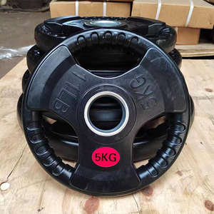 Conjunto de Anilhas de Peso TOPTONS para Equipamentos de Fitness Placas de Ferro Revestidas de Borracha com Pegada Tripla para Halteres e Barras - Product Image 2