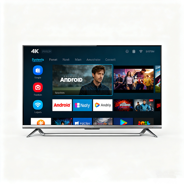 Weier Smart QLED TV 32-65 Inch Android WiFi Google TV Whale OS 4K LED Backlit Black Hotel TV CE/FCC Certified 1-Year Warranty