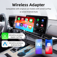 Rhythm Wireless CarPlay Adapter Android Auto BT Dongle para la pantalla del tablero del vehículo con actualización OTA y sin demora
