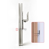 Support intermédiaire en aluminium anodisé haute précision, fixation pour système de persiennes en terre cuite pour façade architecturale