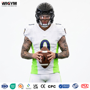 Maillot de football américain personnalisé par sublimation, uniforme d'équipe personnalisé, maillot de football à manches courtes, vêtements de sport OEM - Product Image 1