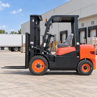 Chariot élévateur diesel à quatre roues motrices, 3 tonnes, 3,5 tonnes, 4 tonnes, puissant, homologué EPA Euro 5, pour usage en entrepôt, livraison gratuite