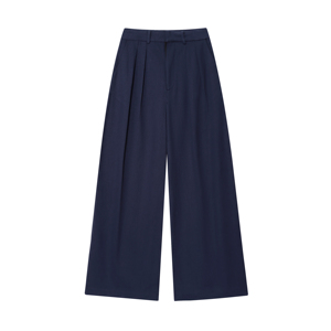 <span class=keywords><strong>Pantaloni</strong></span> Lunghi Casual alla Moda per <span class=keywords><strong>Donna</strong></span>, <span class=keywords><strong>Blu</strong></span> <span class=keywords><strong>Scuro</strong></span> con Chiusura a Cerniera - Product Image 1