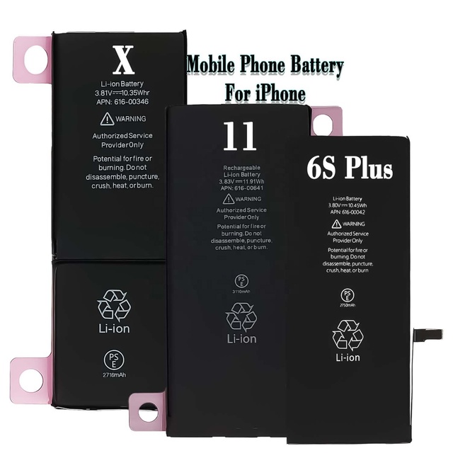 100% zero Cycle SE 2016 2020 X XS Max High Quality Battery for iphone 5 5S 6 6 Plus 6S Plus 7 7Plus 8 8Plus 6P 6S 7P 8P Longhe