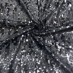 2024 새로운 패션 3mm + 5mm 탄성 물고기 스케일 스팽글 그물 자수 원단 - Product Image 2
