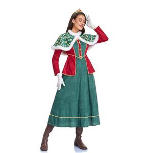Vestido de Reina Medieval Europeo Vintage para Halloween, Vestido Largo para Representaciones Escénicas - Product Image 5