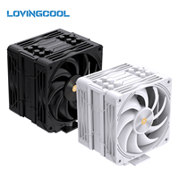 LOVINGCOOL CPU Cooler Fan 12cm ARGB Tower 6 Copper Pipe Mirror Light Radiator Factory Direct Stock OEM Intel AMD Gaming Desktop