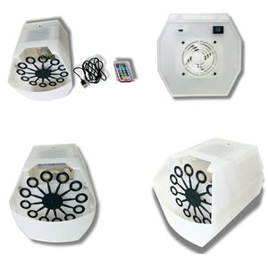 เครื่องทำฟองสบู่หกเหลี่ยมพร้อมไฟและรีโมทคอนโทรลสำหรับใช้งานในร่ม รุ่น YG-PPJ002 - Product Image 1