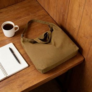 Multi Purpose Canvas Crossbody Custom Design Logo <b>Large</b> Capacity Handheld Tote Fashion Shopping <b>Bag</b> - Product Image 2