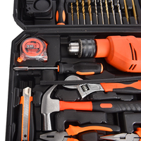 Juego de Herramientas Multiusos de Calidad Superior OEM, Destornillador, Llave Inglesa, Herramientas Manuales para Reparaciones Eléctricas del Hogar, Estuche Rígido de Hierro Sostenible